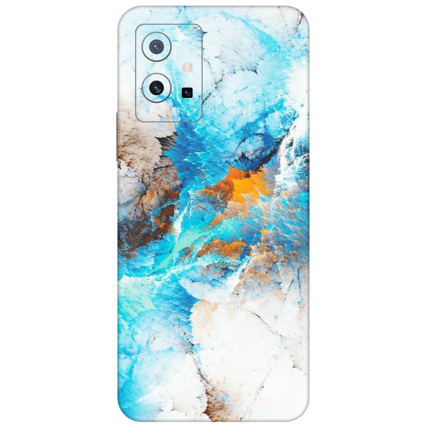 VIVO Z/V/X/T/U/S Series Phone Skins (All Models) - Blue Waves Abstract - Matte Finish (M-19) Vivo T1 (5G)