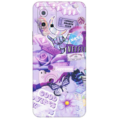VIVO Z/V/X/T/U/S Series Phone Skins (All Models) - Supreme Purple Magic - Matte Finish (M-88) Vivo T1 (5G)