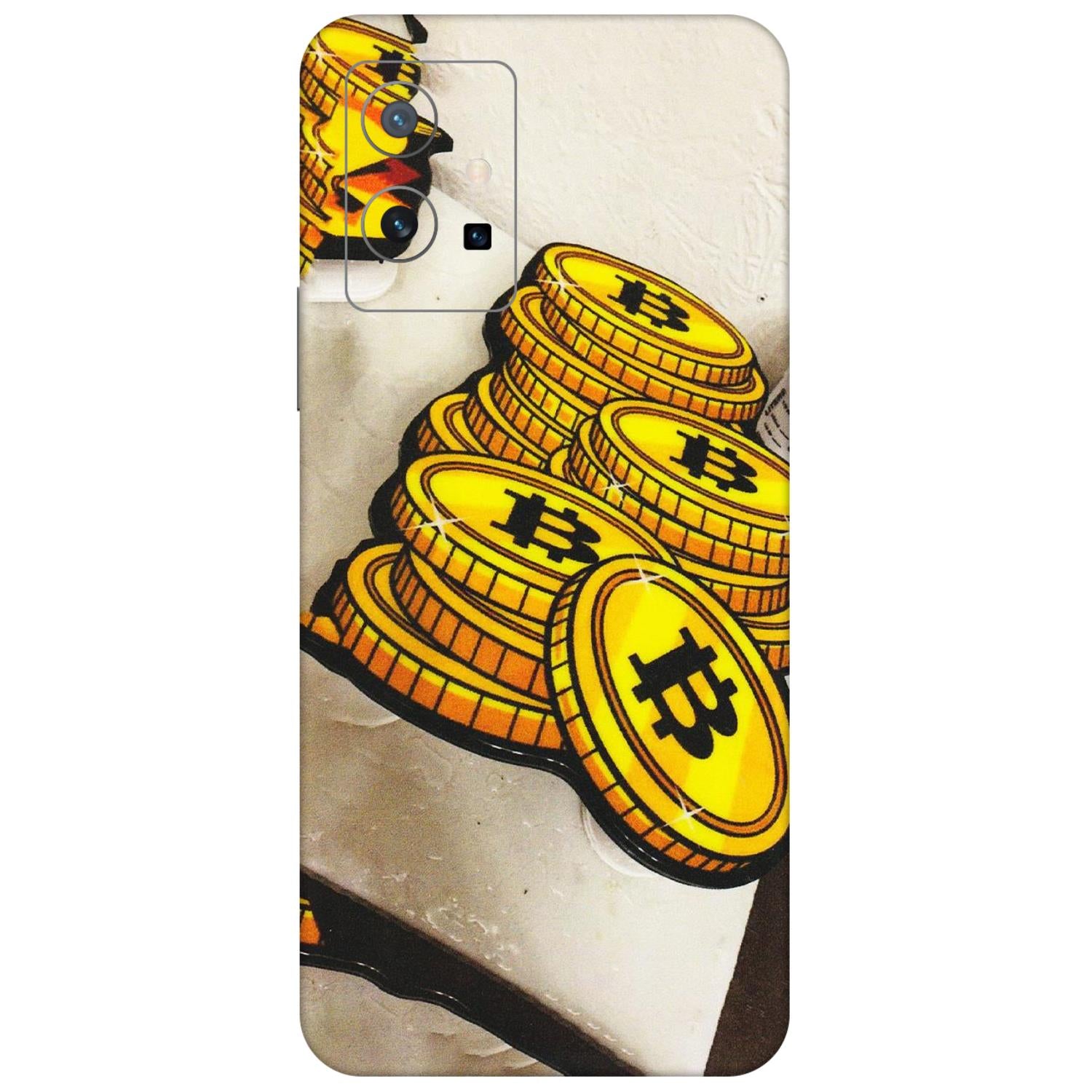 VIVO Z/V/X/T/U/S Series Phone Skins (All Models) - Billionaire Bitcoin Collection - Matte Finish (M-92) Vivo T1 (5G)