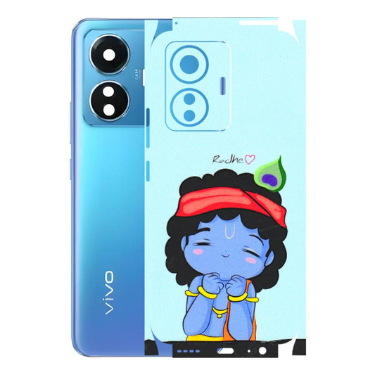 VIVO Z/V/X/T/U/S Series Phone Skins (All Models) - Radhe Radhe Cute Toon - 3D Embossed Finish (L-05) Vivo T1