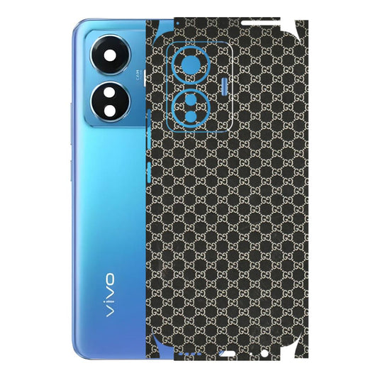 VIVO Z/V/X/T/U/S Series Phone Skins (All Models) - Black G Print - 3D Embossed Finish (L-109) Vivo T1