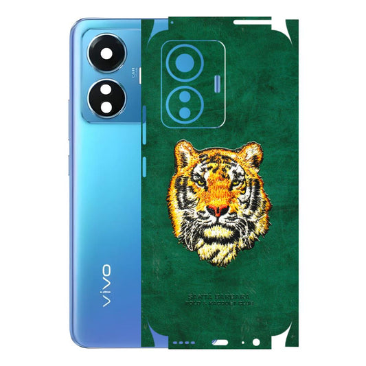 VIVO Z/V/X/T/U/S Series Phone Skins (All Models) - Leather Feel Tiger - 3D Embossed Finish (L-111) Vivo T1