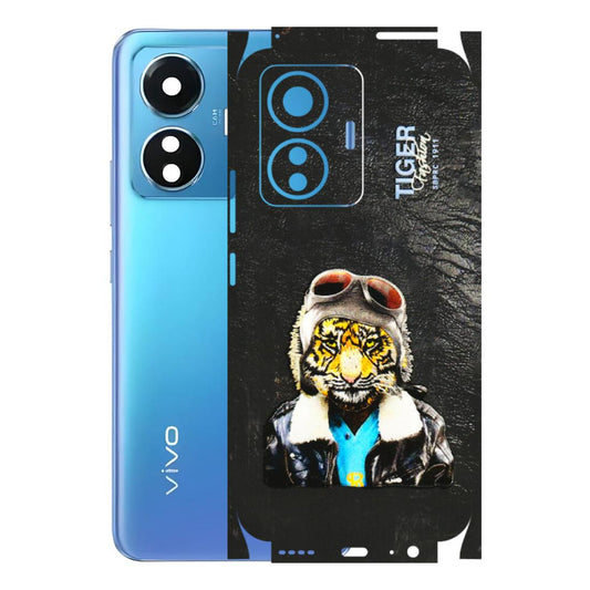VIVO Z/V/X/T/U/S Series Phone Skins (All Models) - Rider Tiger - 3D Embossed Finish (L-113) Vivo T1