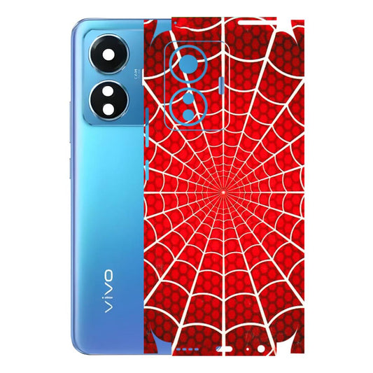 VIVO Z/V/X/T/U/S Series Phone Skins (All Models) - Classic Spidey Web - 3D Embossed Finish (L-115) Vivo T1