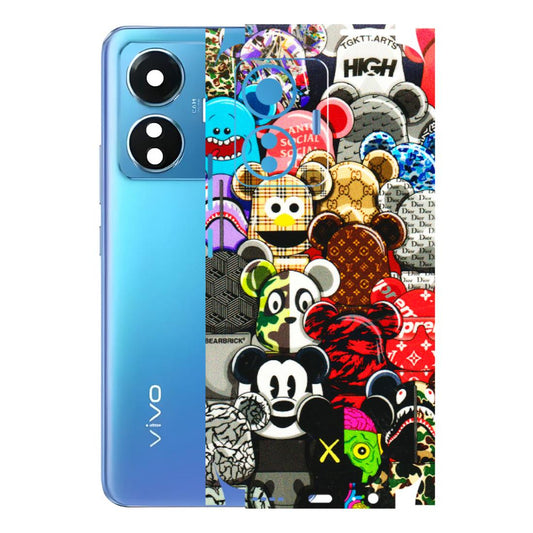 VIVO Z/V/X/T/U/S Series Phone Skins (All Models) - More Mickey Mouses - 3D Embossed Finish (L-118) Vivo T1