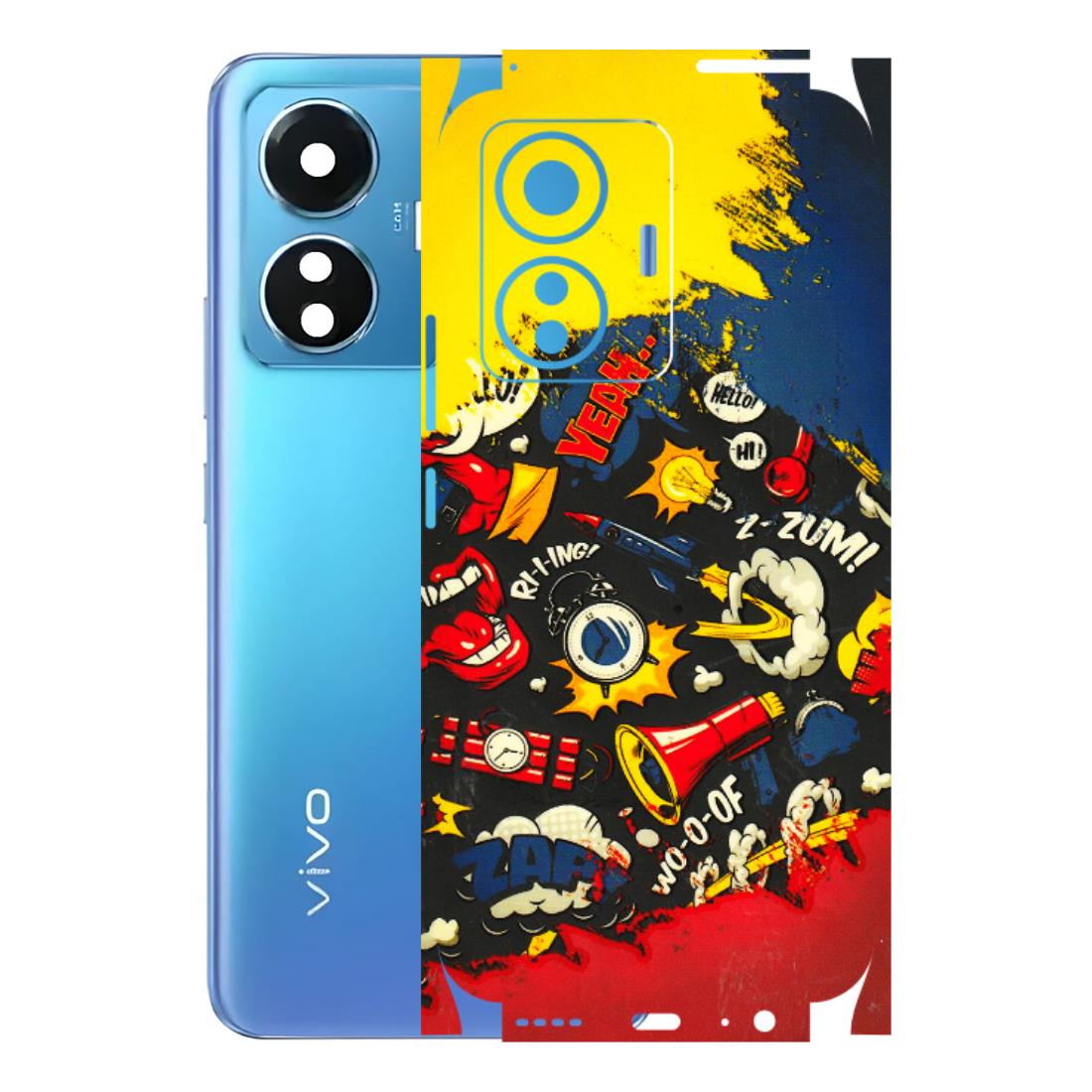 VIVO Z/V/X/T/U/S Series Phone Skins (All Models) - Pacific Doodle Art - 3D Embossed Finish (L-120) Vivo T1