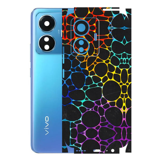 VIVO Z/V/X/T/U/S Series Phone Skins (All Models) - Abstract Art MultiColour - 3D Embossed Finish (L-133) Vivo T1