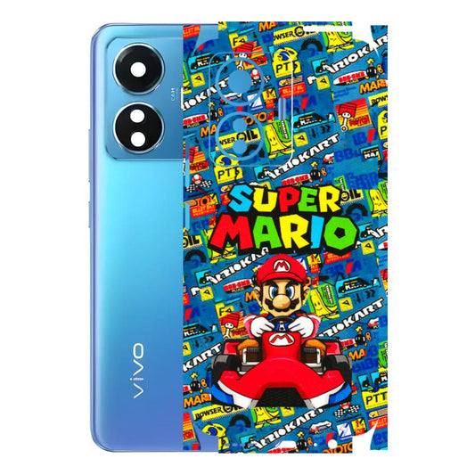 VIVO Z/V/X/T/U/S Series Phone Skins (All Models) - Super Mario Kart - 3D Embossed Finish (L-140) Vivo T1