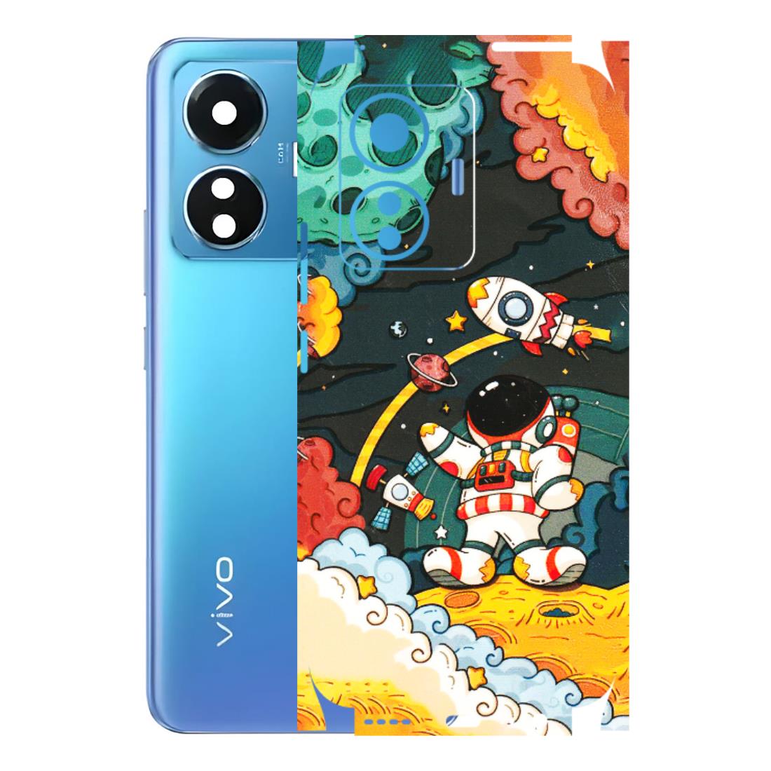 VIVO Z/V/X/T/U/S Series Phone Skins (All Models) - Astronauts & Spaceship - 3D Embossed Finish (L-145) Vivo T1