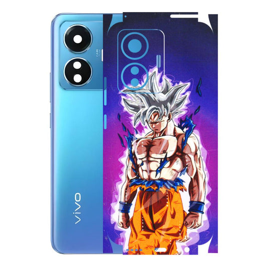 VIVO Z/V/X/T/U/S Series Phone Skins (All Models) - Goku Purple Anime - 3D Embossed Finish (L-147) Vivo T1