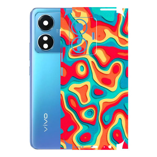 VIVO Z/V/X/T/U/S Series Phone Skins (All Models) - Abstract Swirl - 3D Embossed Finish (L-150) Vivo T1
