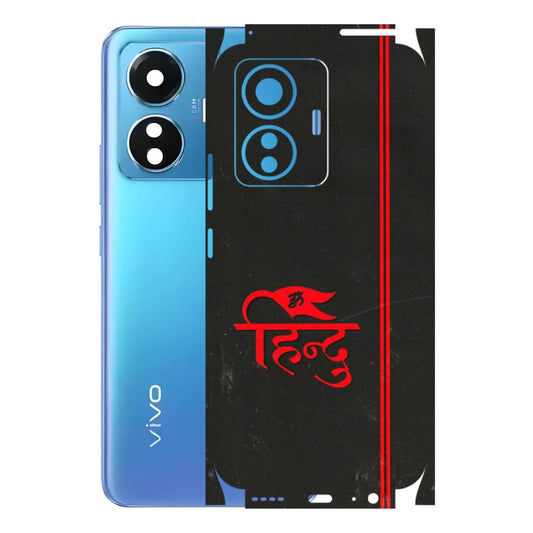 VIVO Z/V/X/T/U/S Series Phone Skins (All Models) - Hindu Black - 3D Embossed Finish (L-153) Vivo T1