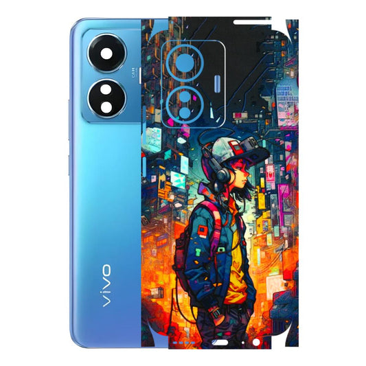 VIVO Z/V/X/T/U/S Series Phone Skins (All Models) - Street Anime Guy - 3D Embossed Finish (L-158) Vivo T1