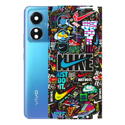 VIVO Z/V/X/T/U/S Series Phone Skins (All Models) - Just Do It Doodles - 3D Embossed Finish (L-166) Vivo T1