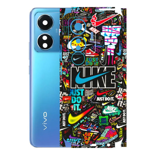 VIVO Z/V/X/T/U/S Series Phone Skins (All Models) - Just Do It Doodles - 3D Embossed Finish (L-166) Vivo T1