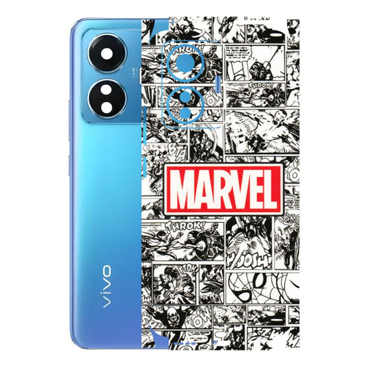 VIVO Z/V/X/T/U/S Series Phone Skins (All Models) - Marvel Comic - 3D Embossed Finish (L-171) Vivo T1