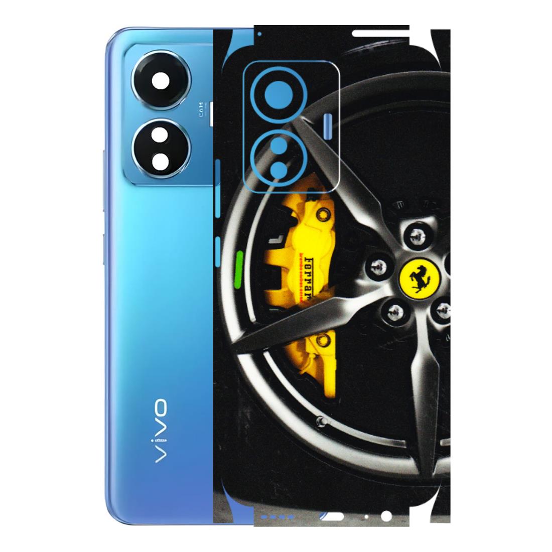 VIVO Z/V/X/T/U/S Series Phone Skins (All Models) - Ferrari Wheel Alloy - 3D Embossed Finish (L-173) Vivo T1