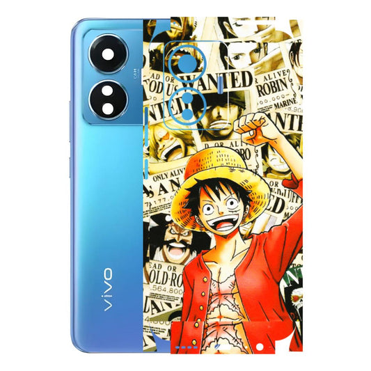 VIVO Z/V/X/T/U/S Series Phone Skins (All Models) - Luffy Anime - 3D Embossed Finish (L-177) Vivo T1