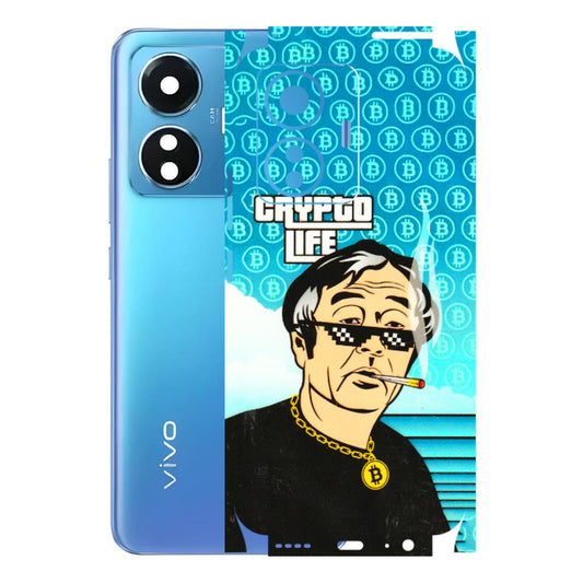 VIVO Z/V/X/T/U/S Series Phone Skins (All Models) - Crypto Thug Life - 3D Embossed Finish (L-179) Vivo T1