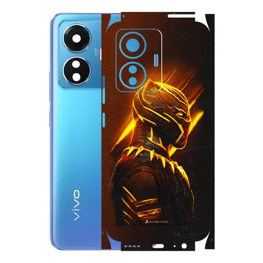 VIVO Z/V/X/T/U/S Series Phone Skins (All Models) - Gold Black Panther - 3D Embossed Finish (L-181) Vivo T1