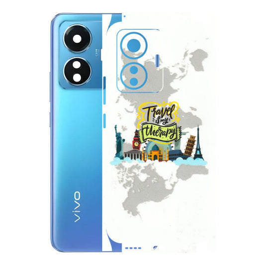VIVO Z/V/X/T/U/S Series Phone Skins (All Models) - Travel Therapy - 3D Embossed Finish (L-199) Vivo T1