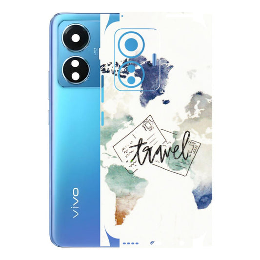 VIVO Z/V/X/T/U/S Series Phone Skins (All Models) - Travel The World - 3D Embossed Finish (L-232) Vivo T1