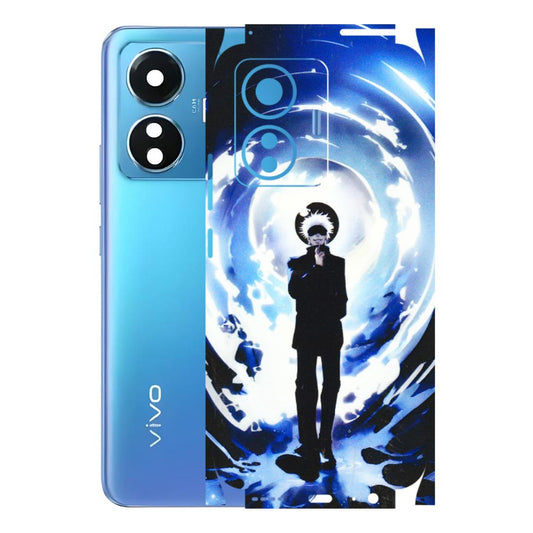 VIVO Z/V/X/T/U/S Series Phone Skins (All Models) - Satoru Gojo Dark Blue - 3D Embossed Finish (L-235) Vivo T1