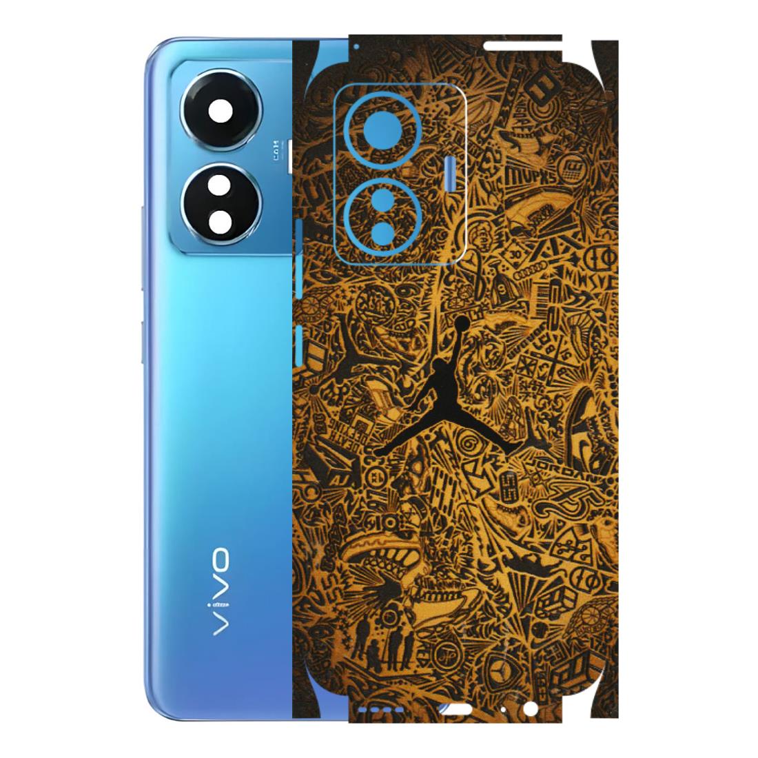 VIVO Z/V/X/T/U/S Series Phone Skins (All Models) - Premium Gold Basketball Player - 3D Embossed Finish (L-236) Vivo T1
