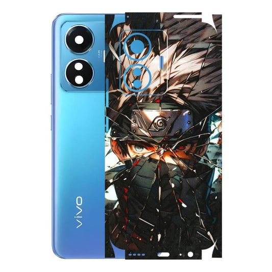 VIVO Z/V/X/T/U/S Series Phone Skins (All Models) - Kakashi Shattered Glass Effect - 3D Embossed Finish (L-237) Vivo T1