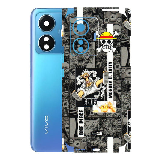 VIVO Z/V/X/T/U/S Series Phone Skins (All Models) - Cuffy Anime MonkeyCamic - 3D Embossed Finish (L-242) Vivo T1