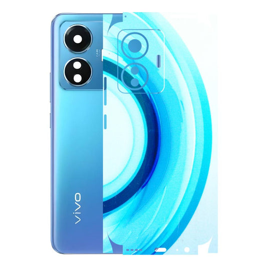 VIVO Z/V/X/T/U/S Series Phone Skins (All Models) - The Blue Curve - 3D Embossed Finish (L-244) Vivo T1