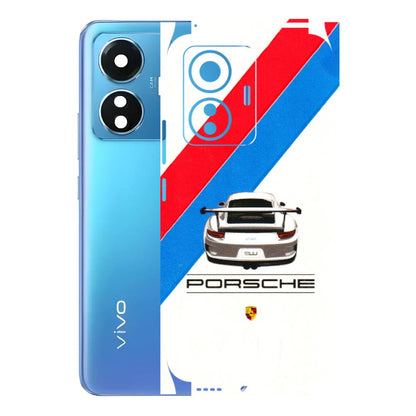 VIVO Z/V/X/T/U/S Series Phone Skins (All Models) - Porche Car Sober Logo - 3D Embossed Finish (L-248) Vivo T1