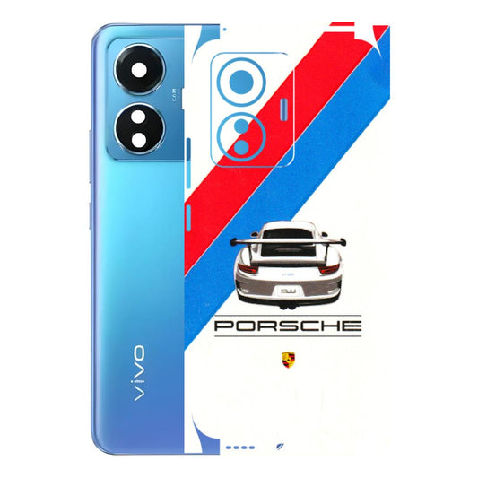 VIVO Z/V/X/T/U/S Series Phone Skins (All Models) - Porche Car Sober Logo - 3D Embossed Finish (L-248) Vivo T1