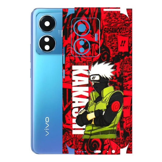 VIVO Z/V/X/T/U/S Series Phone Skins (All Models) - Kakashi Red Anime - 3D Embossed Finish (L-251) Vivo T1