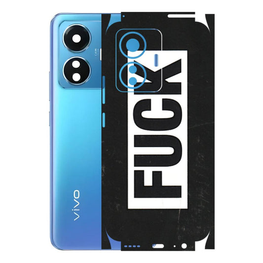 VIVO Z/V/X/T/U/S Series Phone Skins (All Models) - The F Word - 3D Embossed Finish (L-255) Vivo T1
