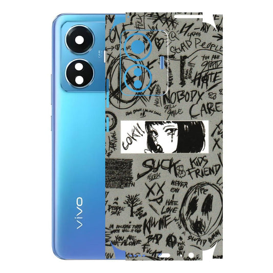 VIVO Z/V/X/T/U/S Series Phone Skins (All Models) - Never Have Love Anime - 3D Embossed Finish (L-260) Vivo T1