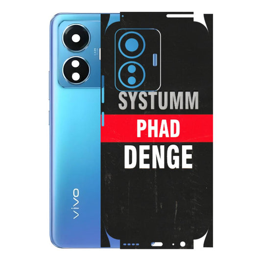 VIVO Z/V/X/T/U/S Series Phone Skins (All Models) - Systumm Phad Denge - 3D Embossed Finish (L-278) Vivo T1