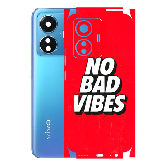 VIVO Z/V/X/T/U/S Series Phone Skins (All Models) - No Bad Vibes - 3D Embossed Finish (L-280) Vivo T1