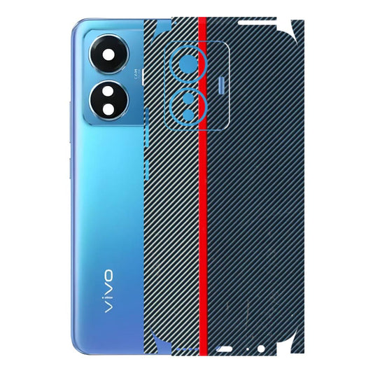 VIVO Z/V/X/T/U/S Series Phone Skins (All Models) - Blue Sober Lines - 3D Embossed Finish (L-305) Vivo T1