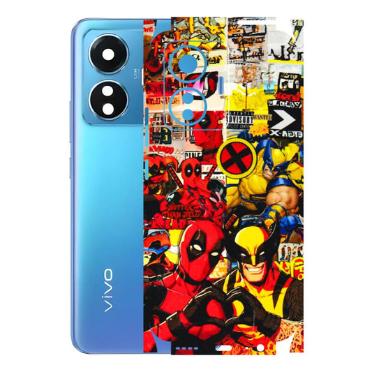 VIVO Z/V/X/T/U/S Series Phone Skins (All Models) - Spidy Wolverine - 3D Embossed Finish (L-310) Vivo T1