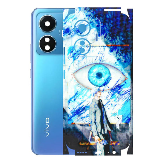 VIVO Z/V/X/T/U/S Series Phone Skins (All Models) - Anime Sea Blue Eye - 3D Embossed Finish (L-318) Vivo T1