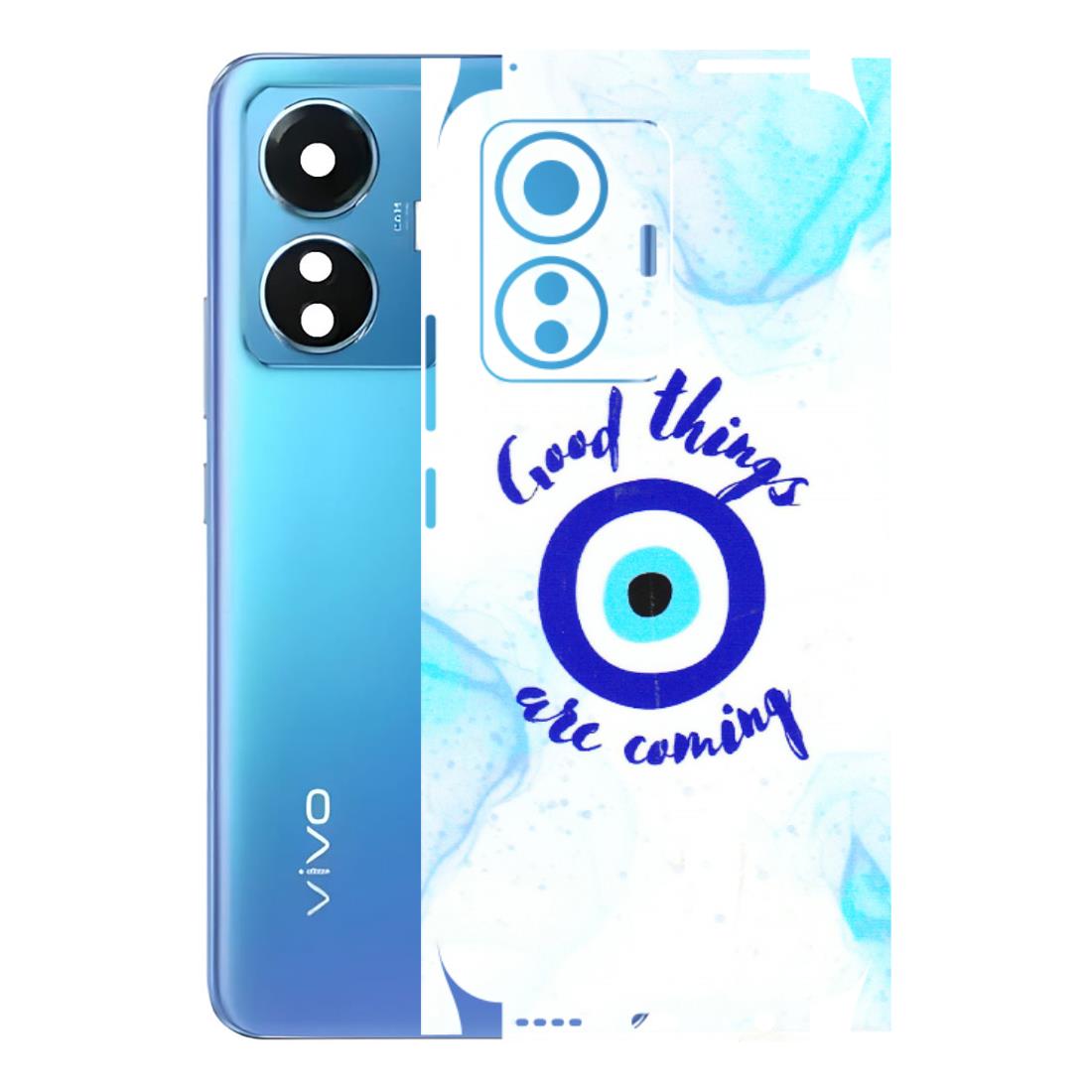 VIVO Z/V/X/T/U/S Series Phone Skins (All Models) - Evil Eye Good Things Are Coming - 3D Embossed Finish (L-322) Vivo T1