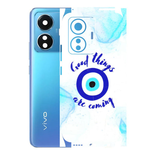 VIVO Z/V/X/T/U/S Series Phone Skins (All Models) - Evil Eye Good Things Are Coming - 3D Embossed Finish (L-322) Vivo T1