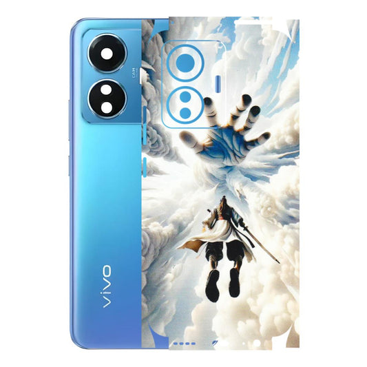 VIVO Z/V/X/T/U/S Series Phone Skins (All Models) - Big Hand With Monkey King - 3D Embossed Finish (L-323) Vivo T1