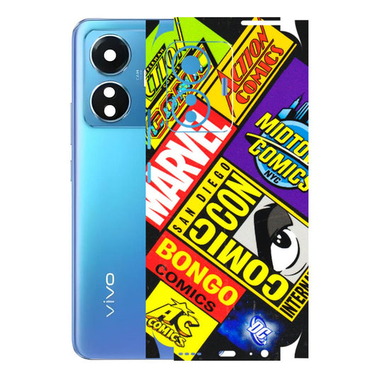 VIVO Z/V/X/T/U/S Series Phone Skins (All Models) - Bongo Comic Con - 3D Embossed Finish (L-325) Vivo T1