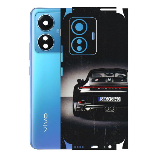 VIVO Z/V/X/T/U/S Series Phone Skins (All Models) - New Black Porsche GT3 - 3D Embossed Finish (L-327) Vivo T1