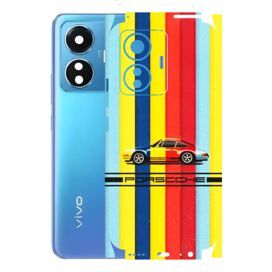 VIVO Z/V/X/T/U/S Series Phone Skins (All Models) - Multicolour Porche - 3D Embossed Finish (L-39) Vivo T1