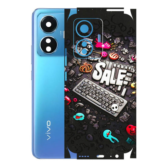 VIVO Z/V/X/T/U/S Series Phone Skins (All Models) - Gadgets Sale - 3D Embossed Finish (L-50) Vivo T1