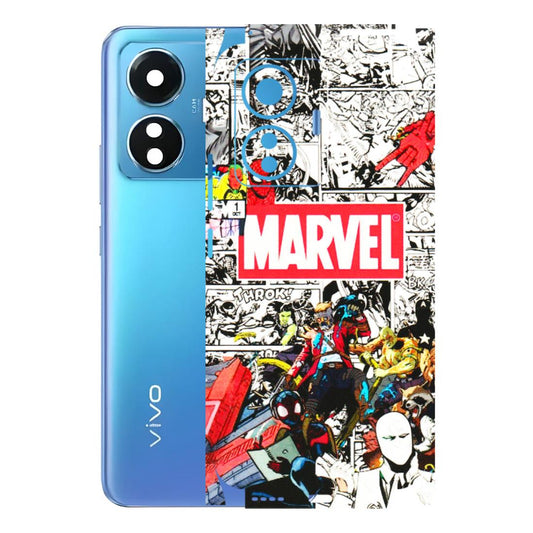 VIVO Z/V/X/T/U/S Series Phone Skins (All Models) - Marvel Colorful Comic - 3D Embossed Finish (L-64) Vivo T1
