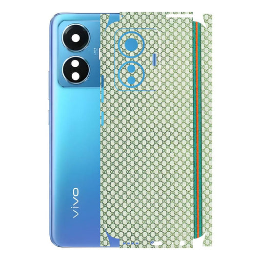 VIVO Z/V/X/T/U/S Series Phone Skins (All Models) - Gucci Fabric Pattern - 3D Embossed Finish (L-73) Vivo T1